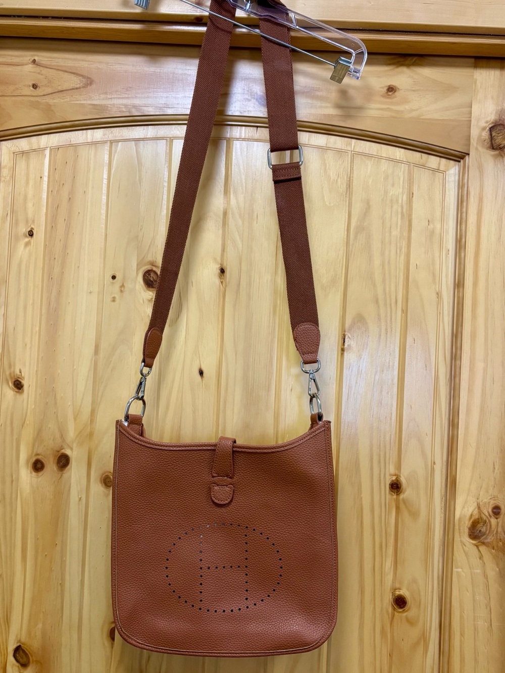 Designer Inspired Women's Tan Crossbody Shoulder Bag